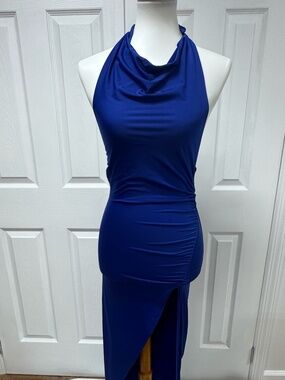 starstruck sequin dress in royal blue KHYLA